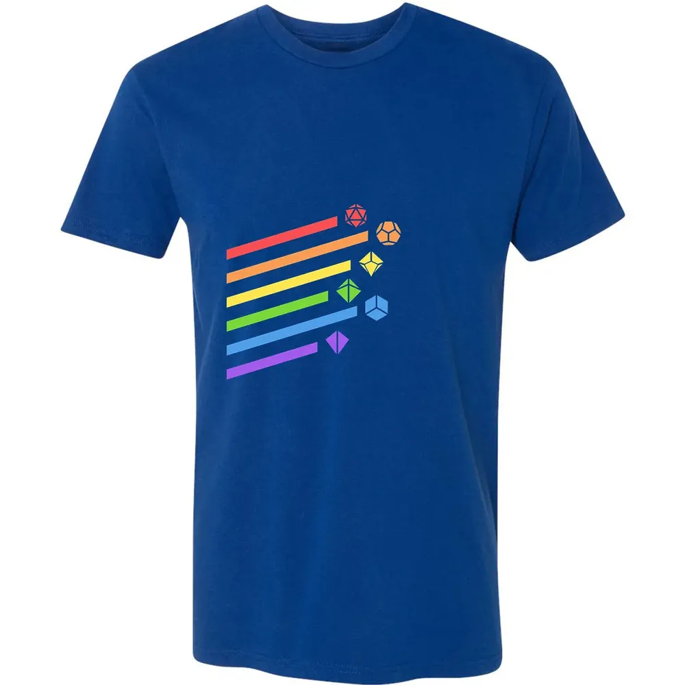Rainbow Dice Set Premium Unisex T-shirt - 10