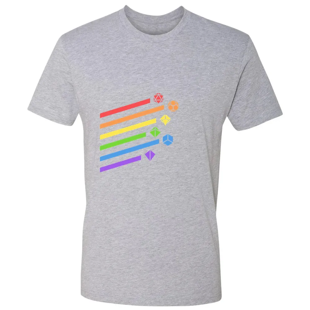 Rainbow Dice Set Premium Unisex T-shirt - 9