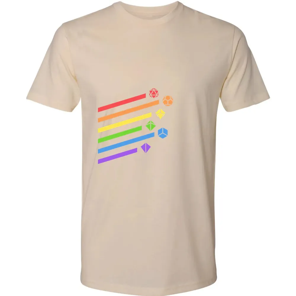 Rainbow Dice Set Premium Unisex T-shirt - 13