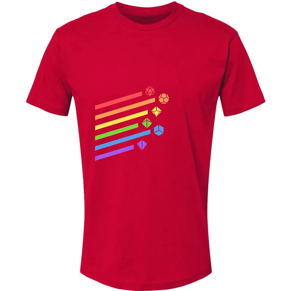 Rainbow Dice Set Premium Unisex T-shirt - 6
