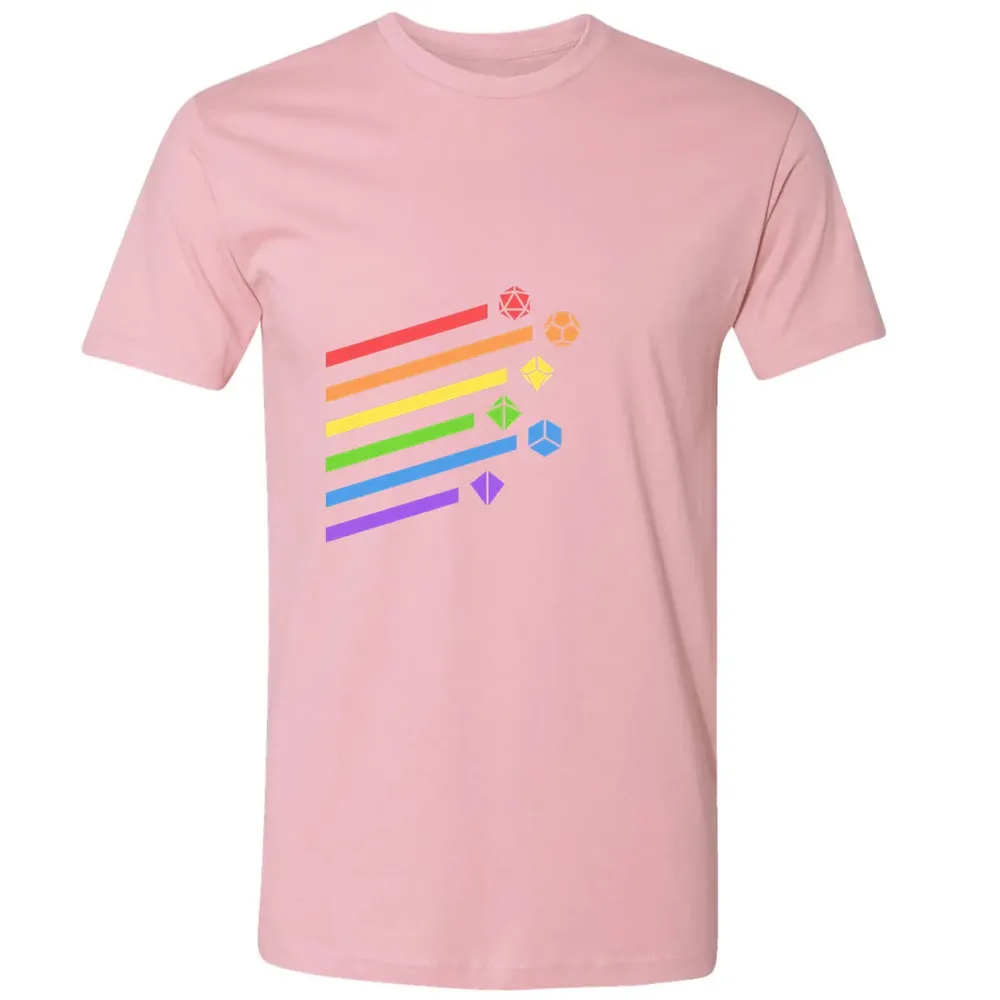 Rainbow Dice Set Premium Unisex T-shirt - 3