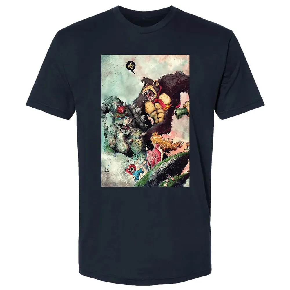 Bowser vs DK Kong Premium Unisex T-shirt - 13