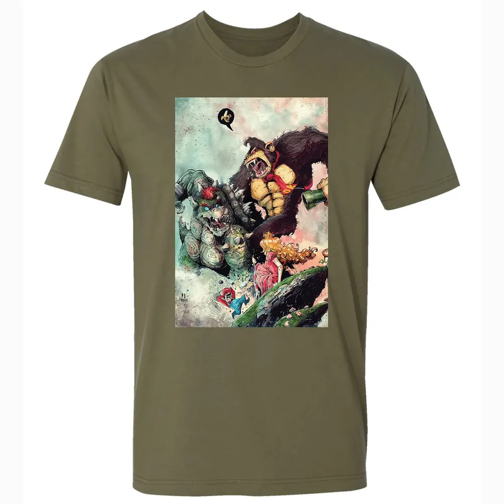 Bowser vs DK Kong Premium Unisex T-shirt - 5