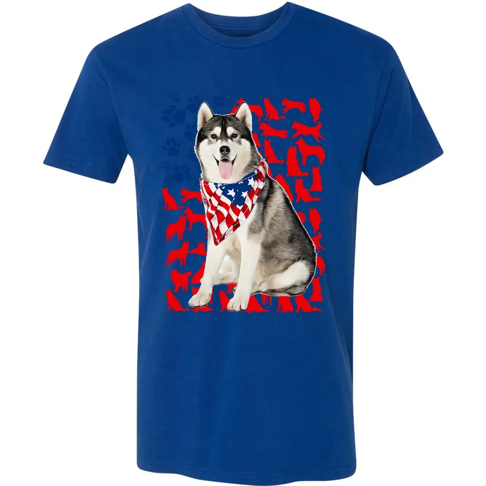 Husky 4th Of July Premium Unisex T-shirt - 10