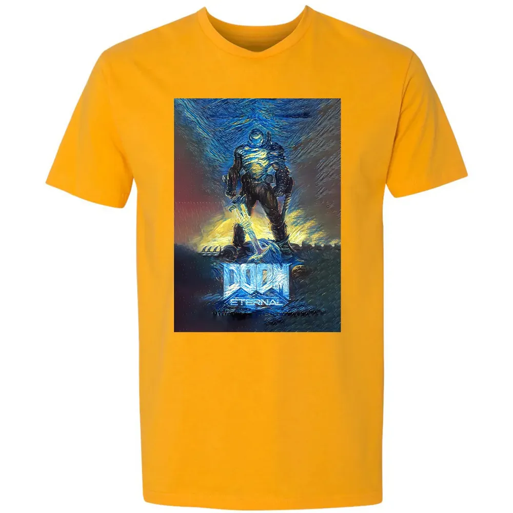 Doom Starry Night Premium Unisex T-shirt - 11