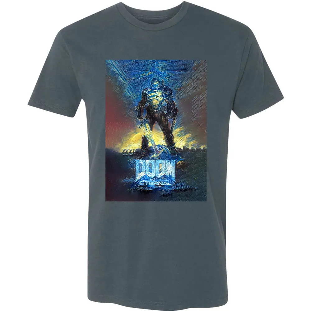 Doom Starry Night Premium Unisex T-shirt - 14