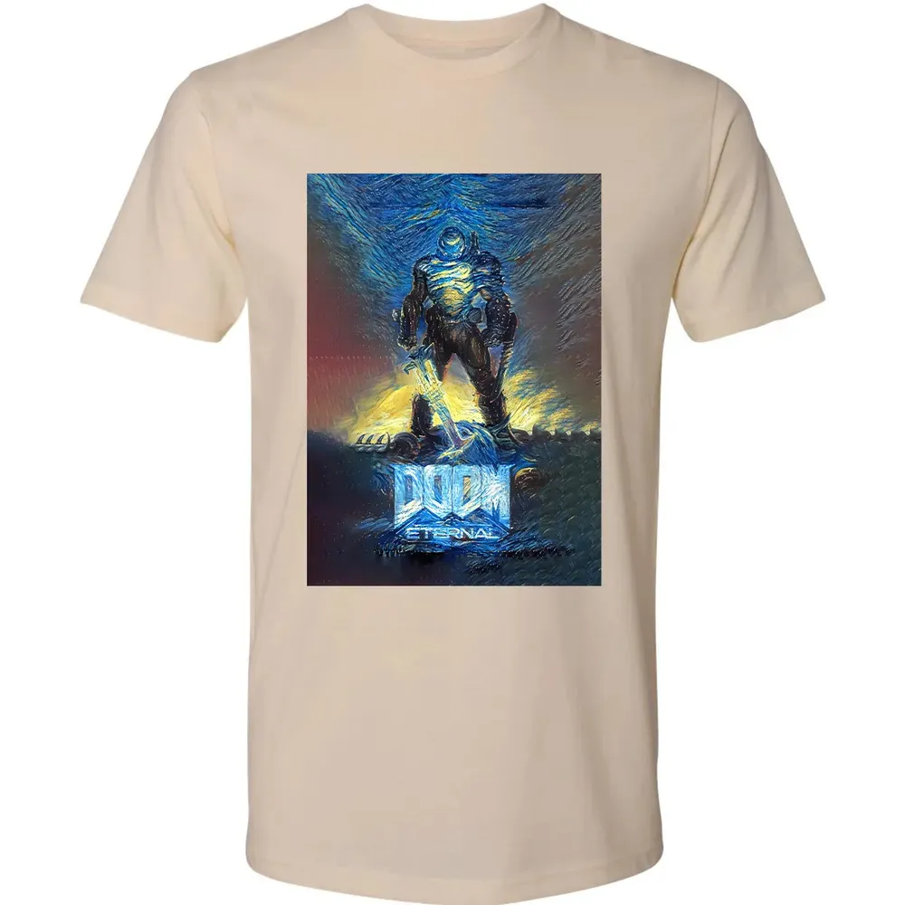 Doom Starry Night Premium Unisex T-shirt - 2