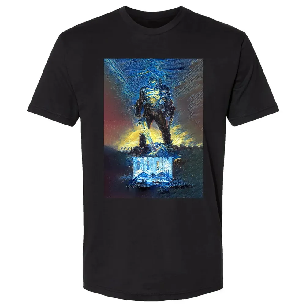 Doom Starry Night Premium Unisex T-shirt - 15