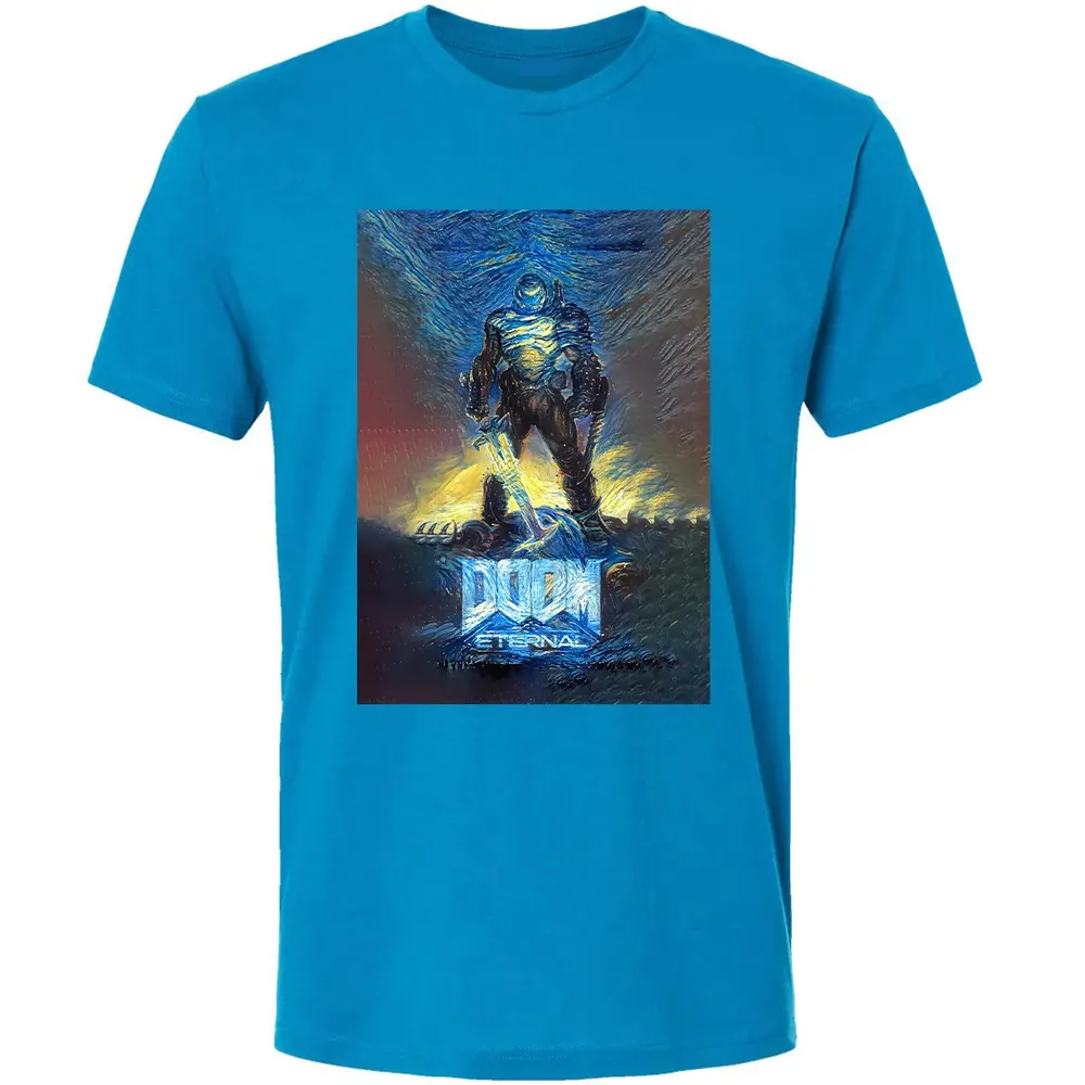 Doom Starry Night Premium Unisex T-shirt - 4