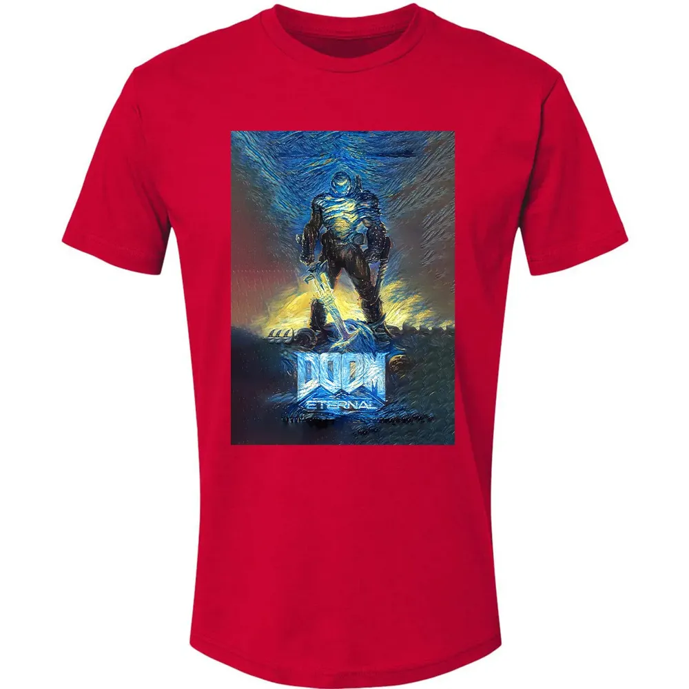 Doom Starry Night Premium Unisex T-shirt - 6
