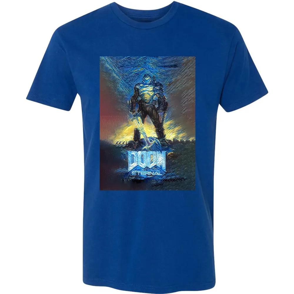 Doom Starry Night Premium Unisex T-shirt - 10