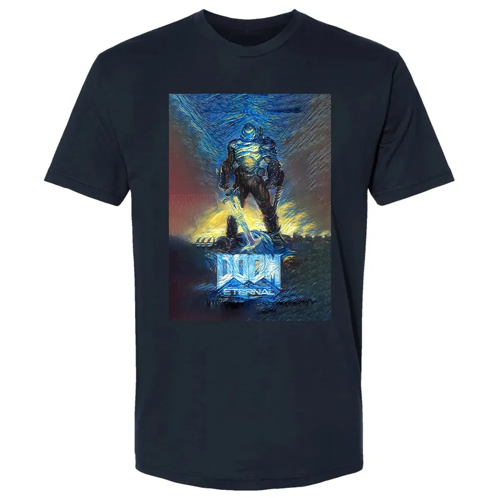 Doom Starry Night Premium Unisex T-shirt - 13