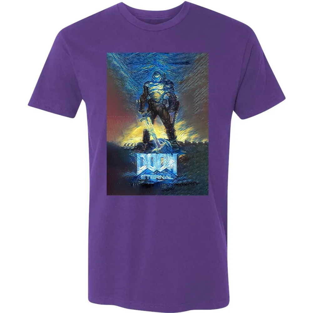Doom Starry Night Premium Unisex T-shirt - 7