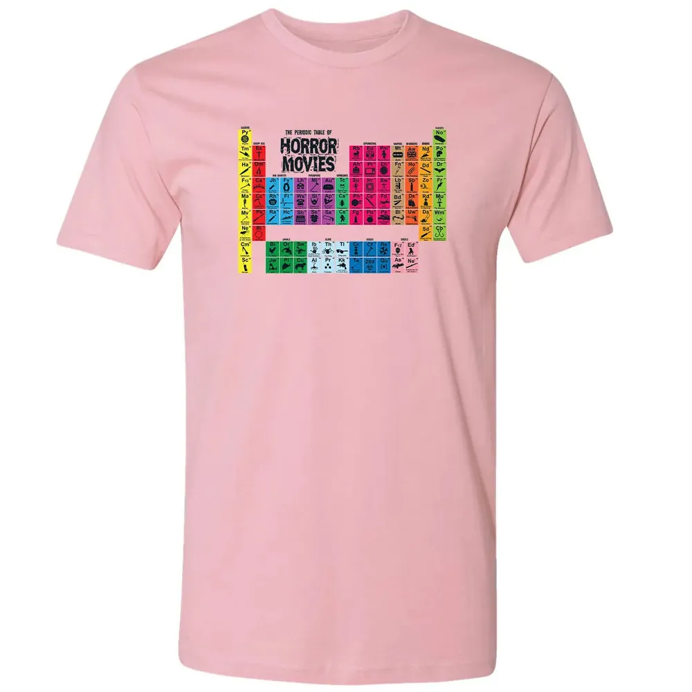 The Periodic Table Of Horror Movies Premium Unisex T-shirt - 3