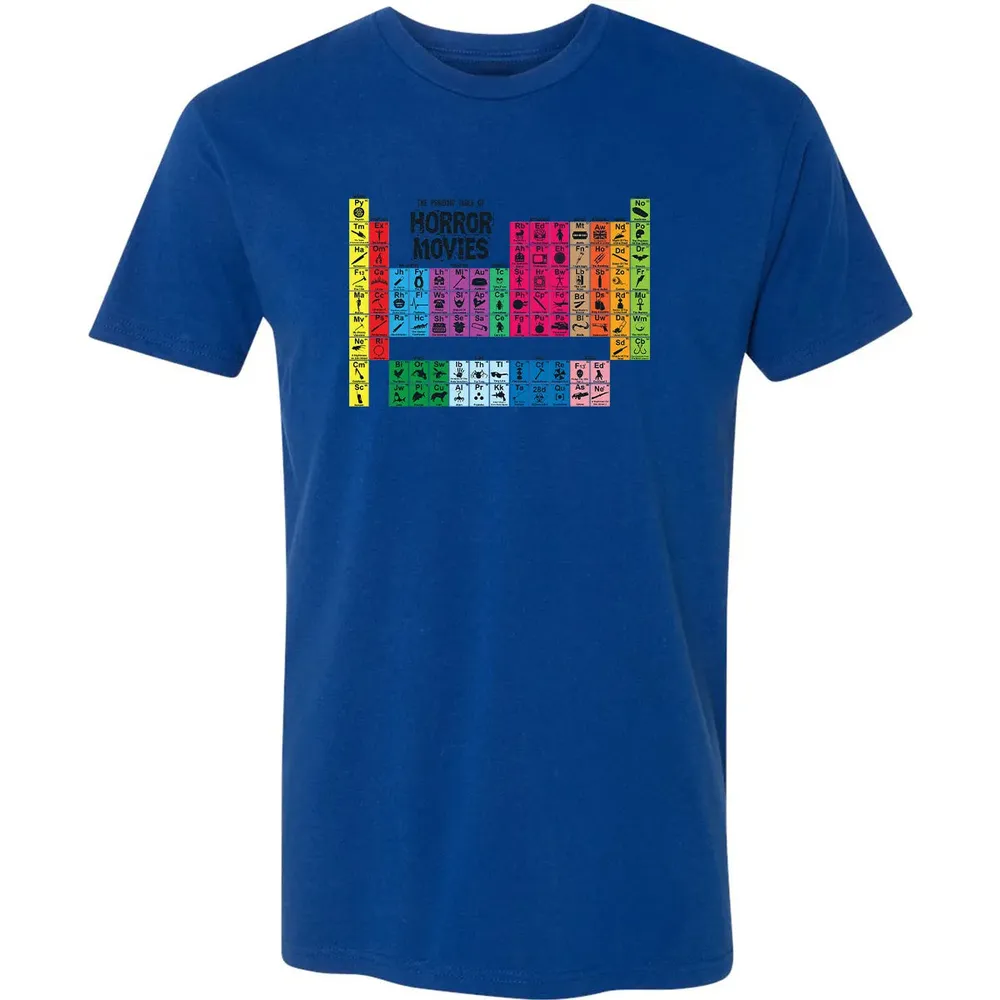 The Periodic Table Of Horror Movies Premium Unisex T-shirt - 10