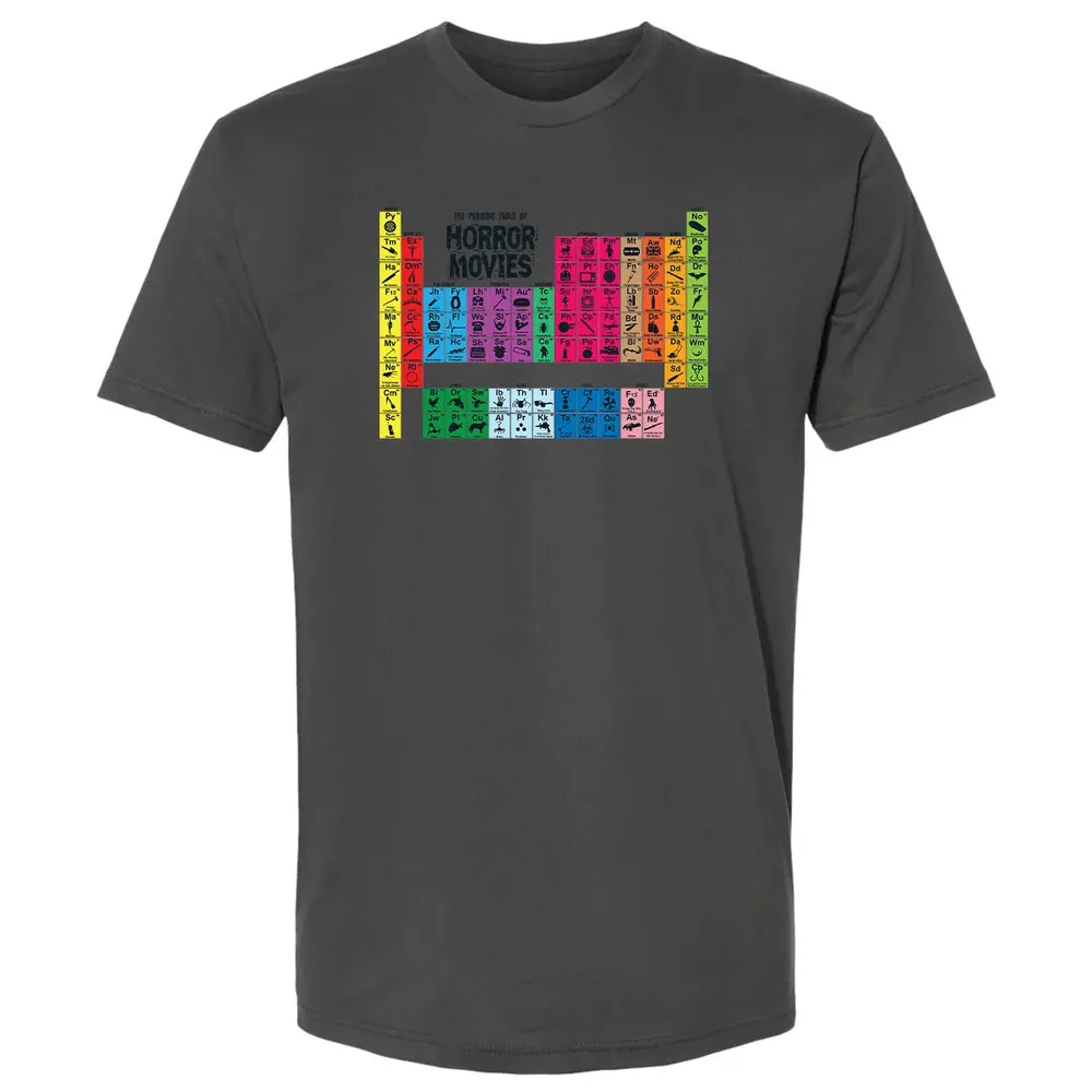 The Periodic Table Of Horror Movies Premium Unisex T-shirt - 8