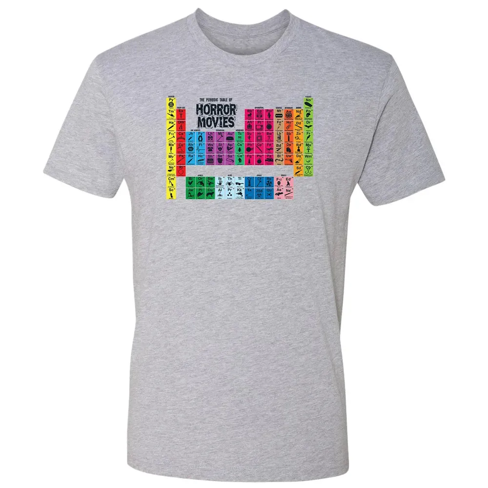 The Periodic Table Of Horror Movies Premium Unisex T-shirt - 9