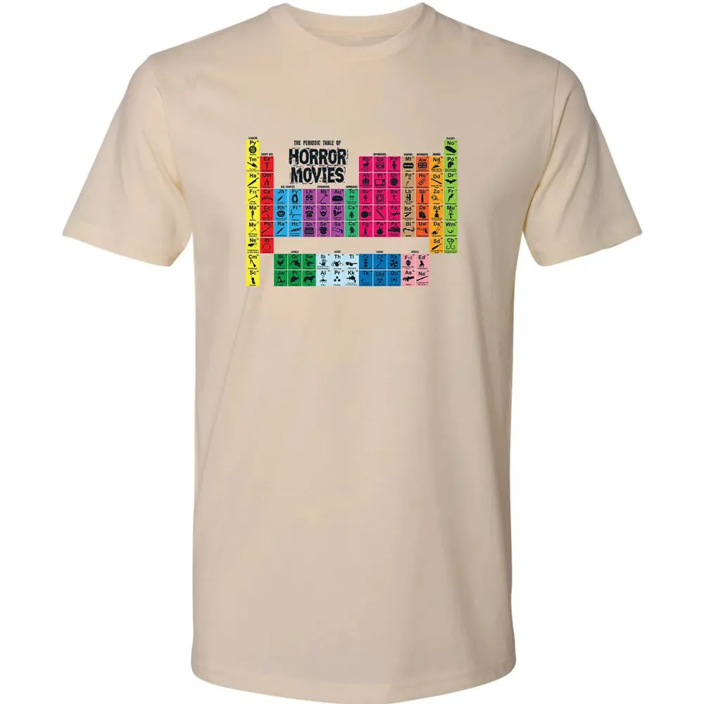 The Periodic Table Of Horror Movies Premium Unisex T-shirt - 2