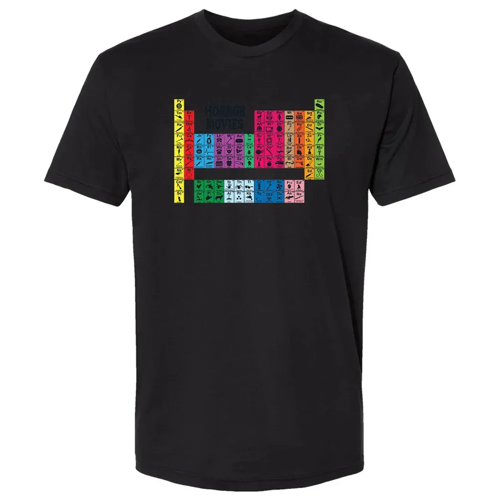 The Periodic Table Of Horror Movies Premium Unisex T-shirt - 15