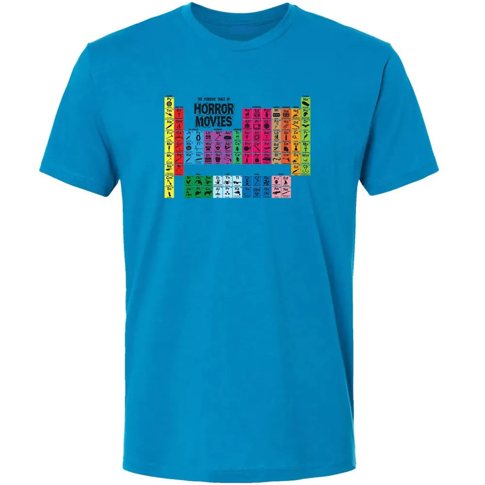 The Periodic Table Of Horror Movies Premium Unisex T-shirt - 4
