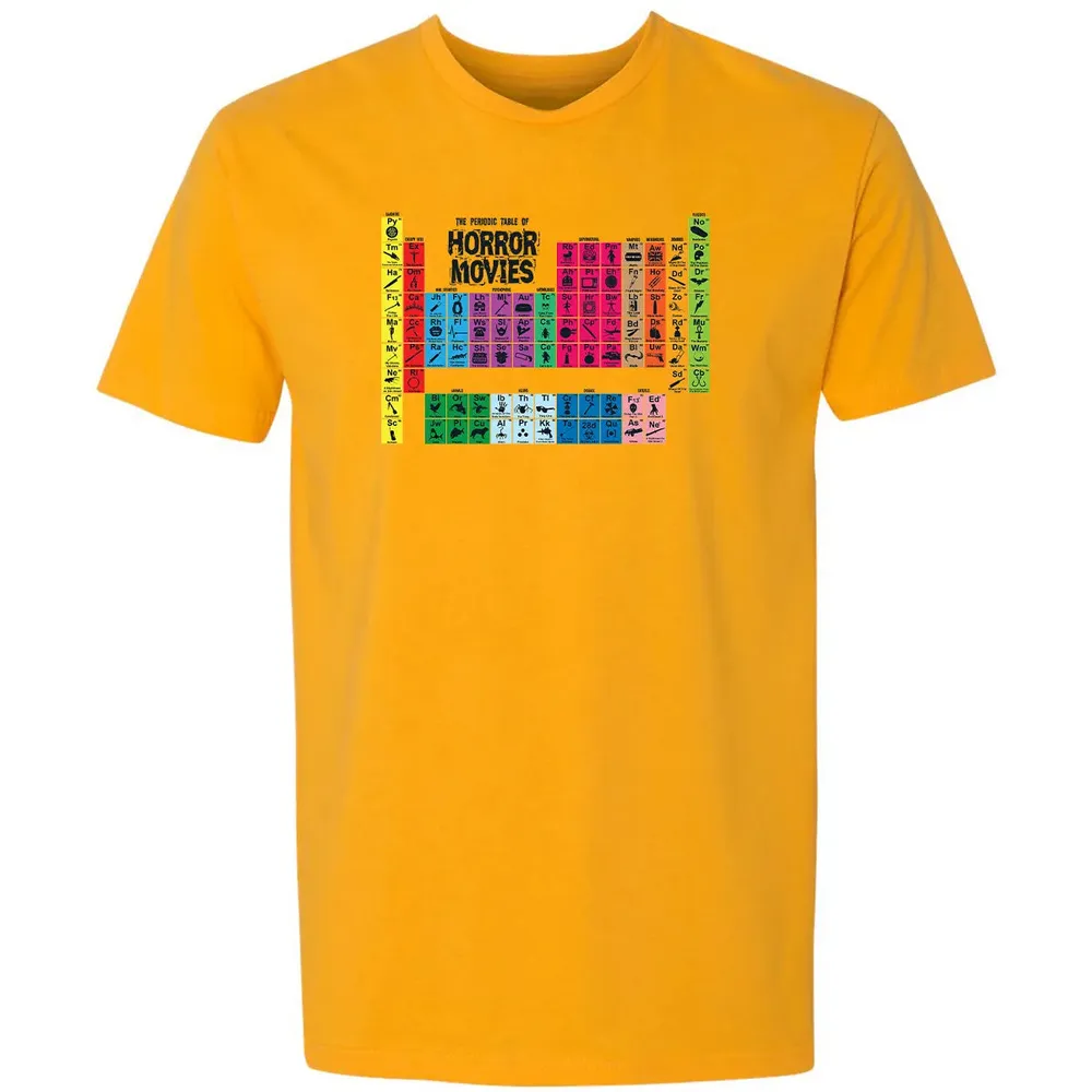 The Periodic Table Of Horror Movies Premium Unisex T-shirt - 11
