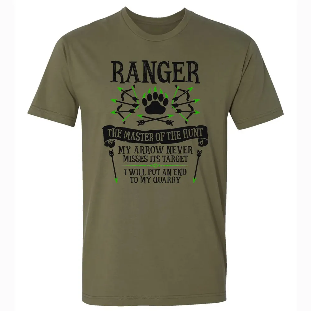 RANGER, The Master of the Hunt (Black Text) Premium Unisex T-shirt - 5