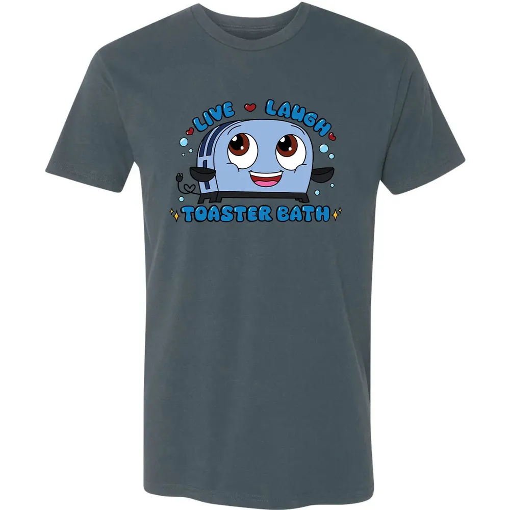 Live Laugh Toaster Bath Premium Unisex T-shirt - 14