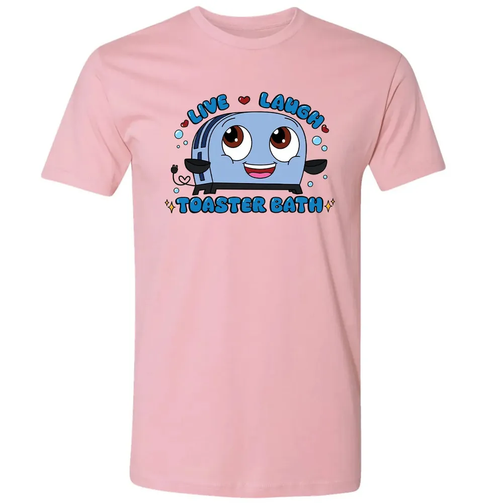 Live Laugh Toaster Bath Premium Unisex T-shirt - 3