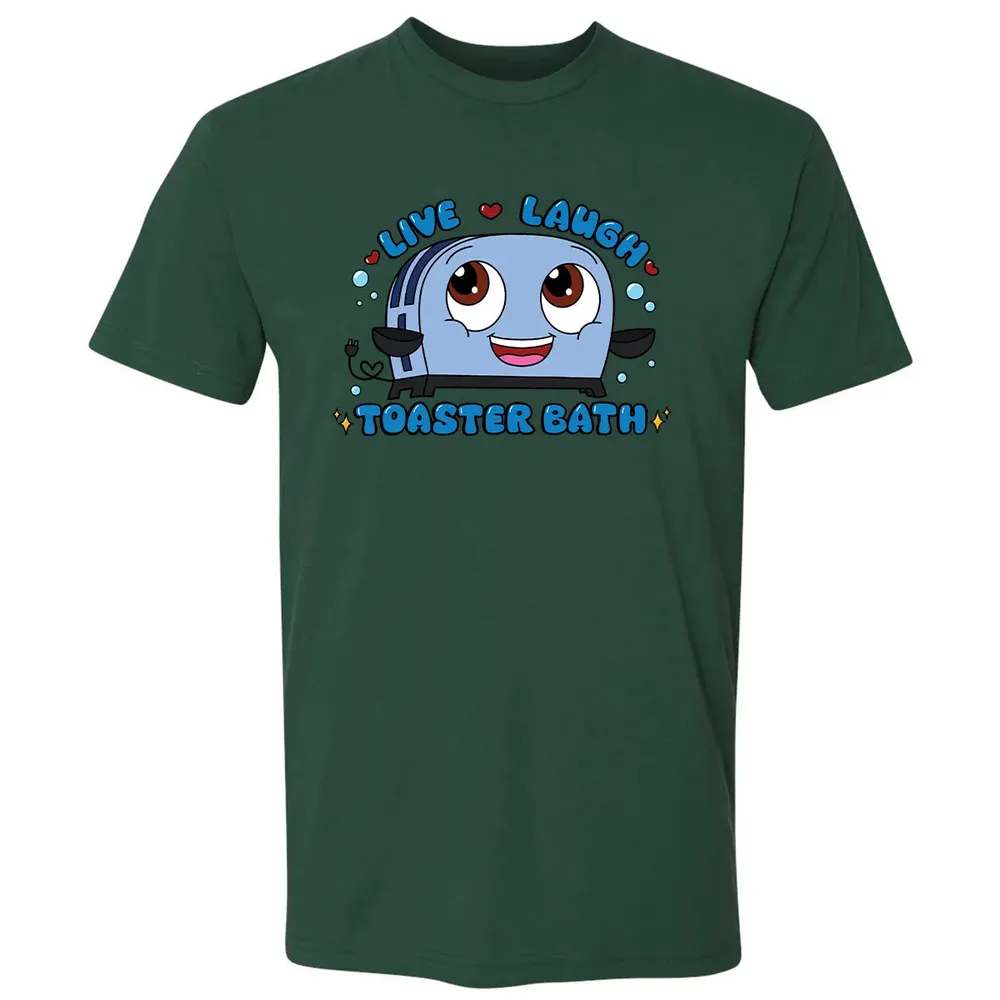 Live Laugh Toaster Bath Premium Unisex T-shirt - 12