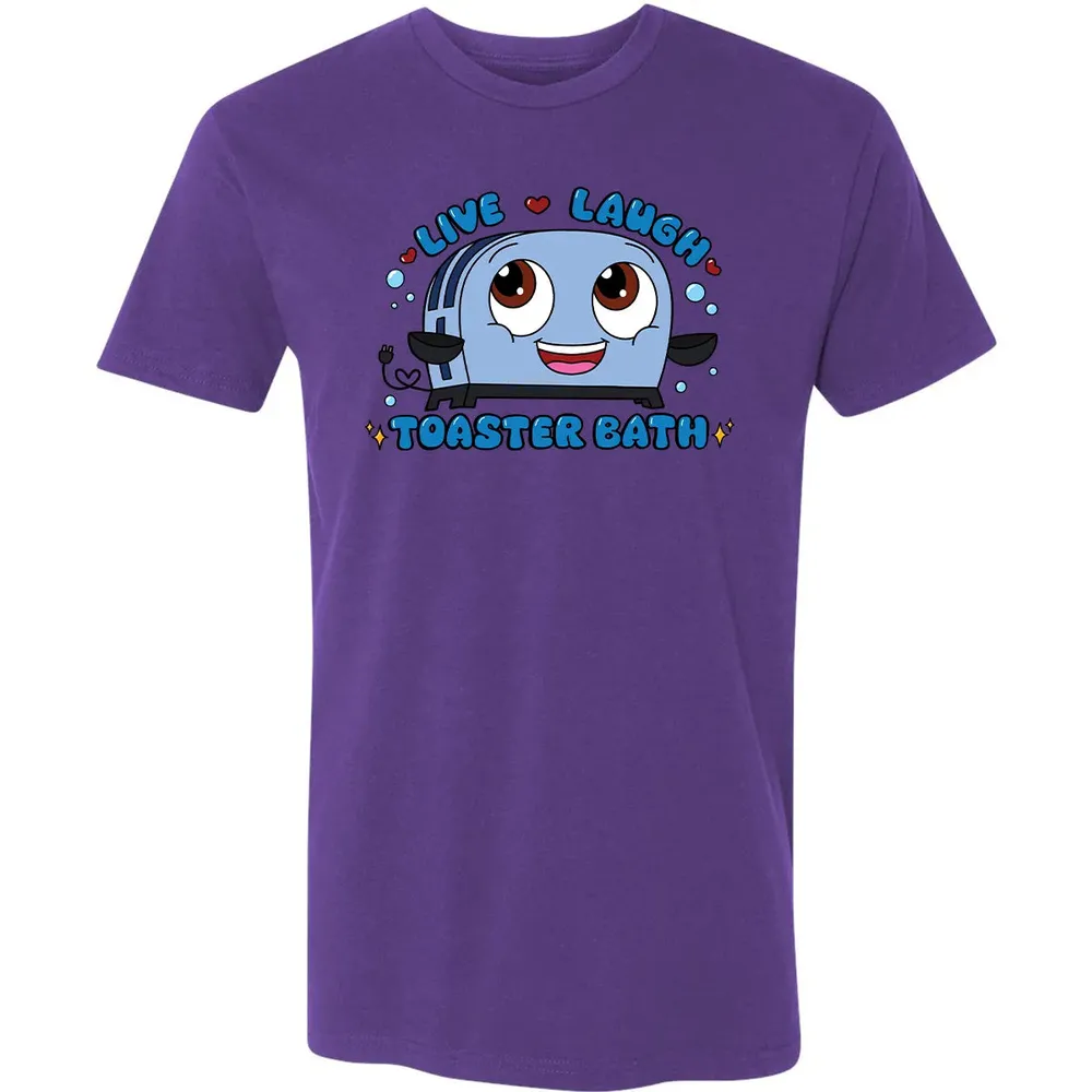 Live Laugh Toaster Bath Premium Unisex T-shirt - 7