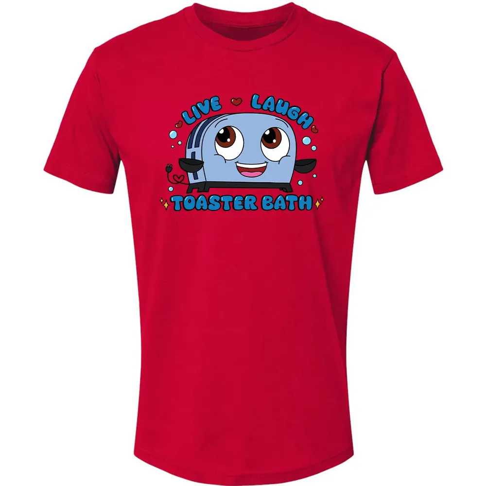 Live Laugh Toaster Bath Premium Unisex T-shirt - 6