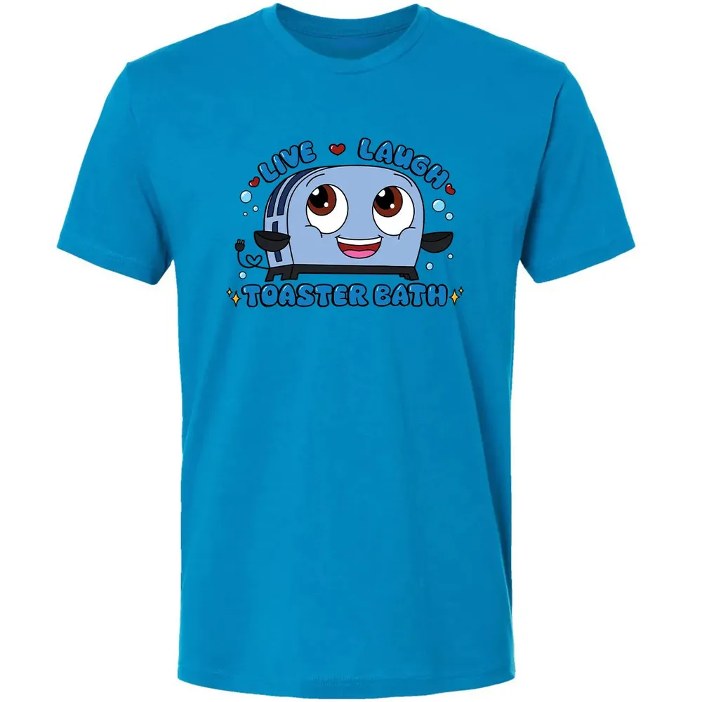 Live Laugh Toaster Bath Premium Unisex T-shirt - 4