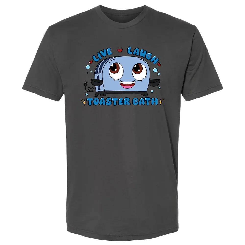Live Laugh Toaster Bath Premium Unisex T-shirt - 8