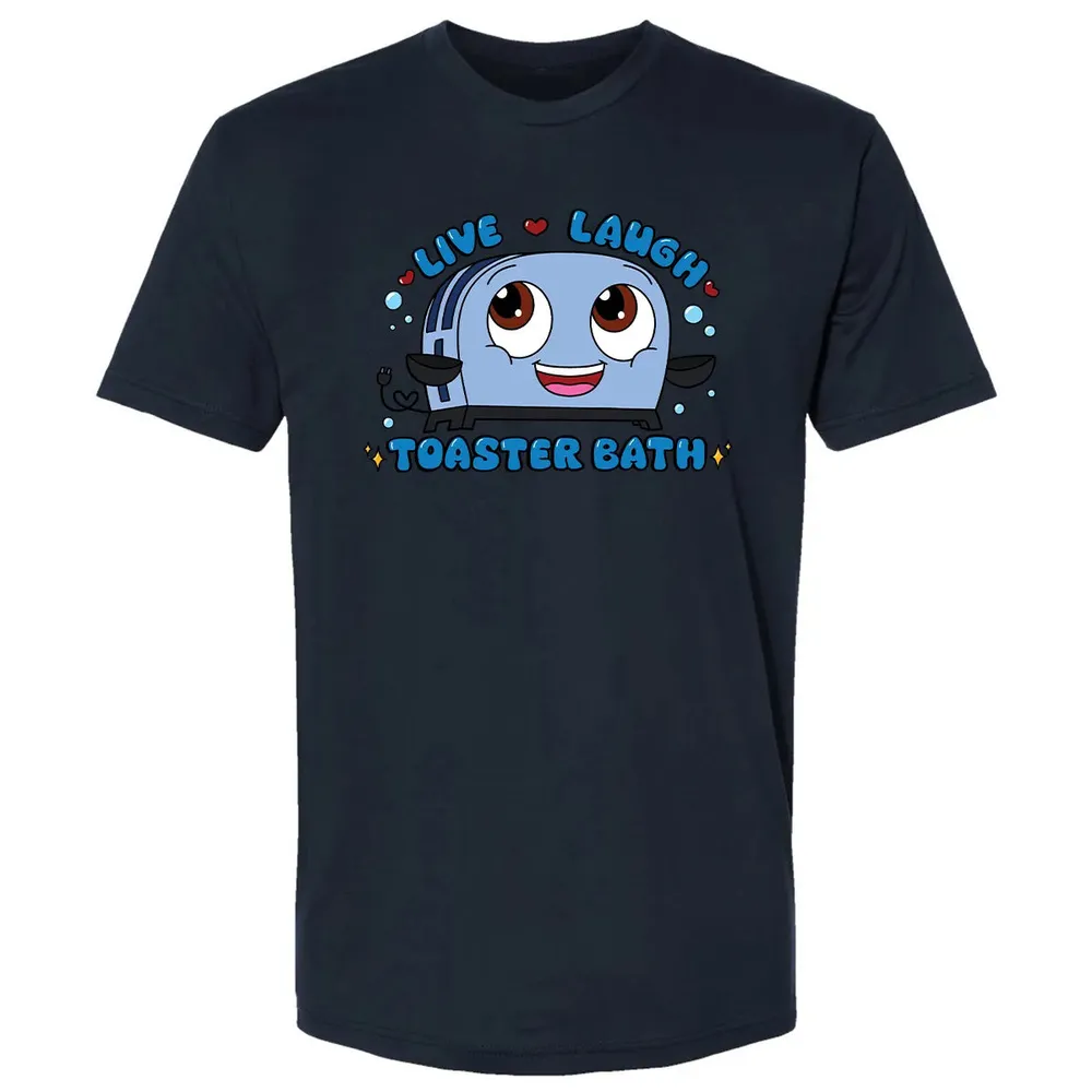 Live Laugh Toaster Bath Premium Unisex T-shirt - 13
