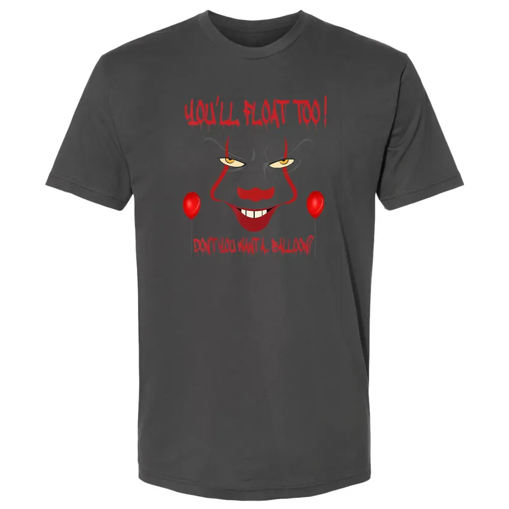 Scary Clown Face Horror Halloween Costume  Float Too Premium Unisex T-shirt - 8