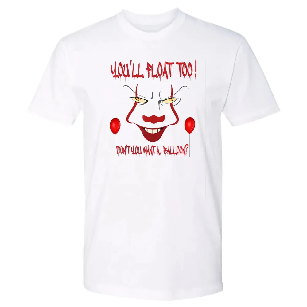 Scary Clown Face Horror Halloween Costume  Float Too Premium Unisex T-shirt - 4