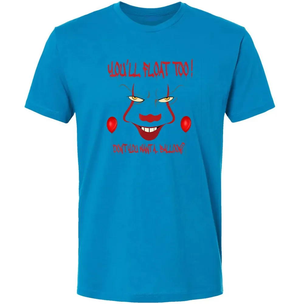 Scary Clown Face Horror Halloween Costume  Float Too Premium Unisex T-shirt - 15