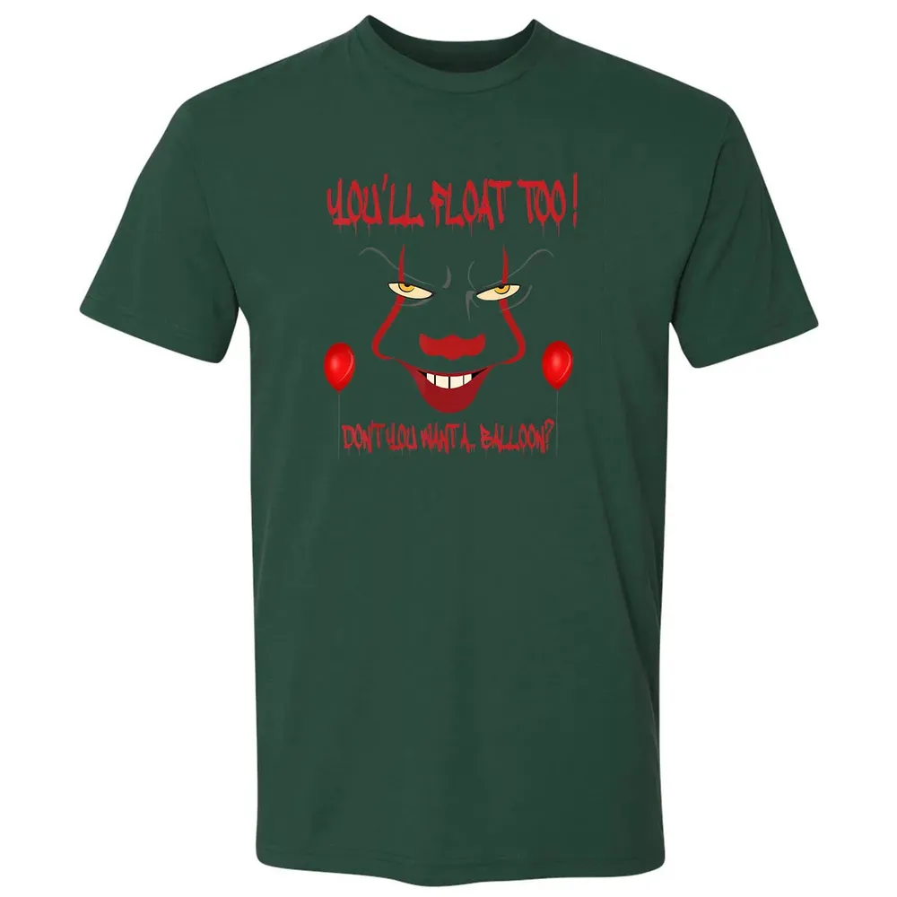 Scary Clown Face Horror Halloween Costume  Float Too Premium Unisex T-shirt - 12