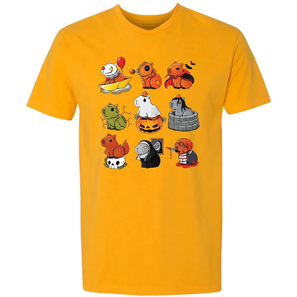 Horror Capybara Premium Unisex T-shirt - 11