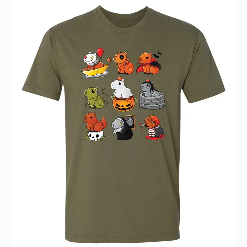 Horror Capybara Premium Unisex T-shirt - 5