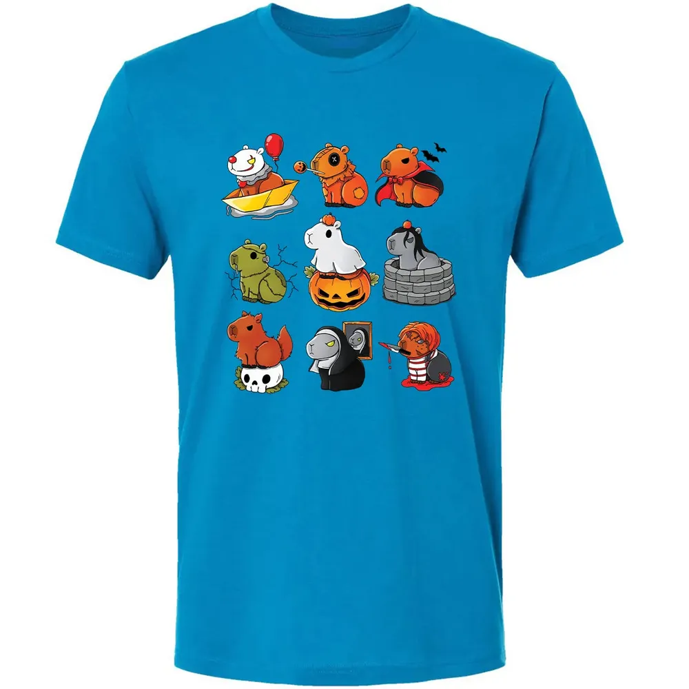 Horror Capybara Premium Unisex T-shirt - 4