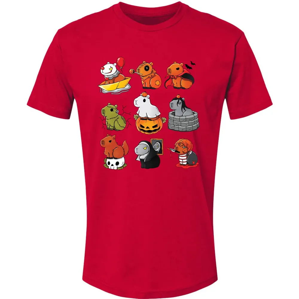 Horror Capybara Premium Unisex T-shirt - 6