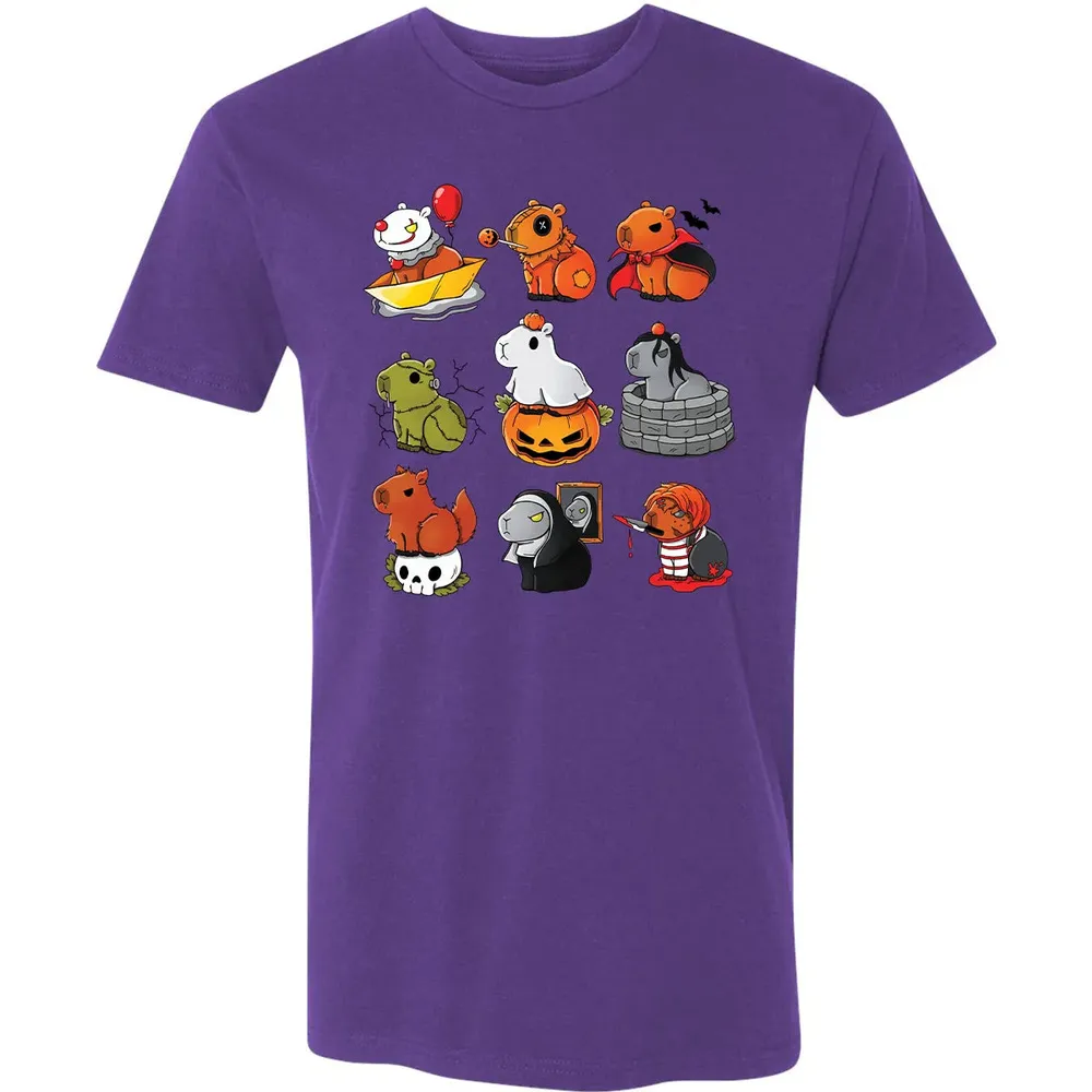Horror Capybara Premium Unisex T-shirt - 7