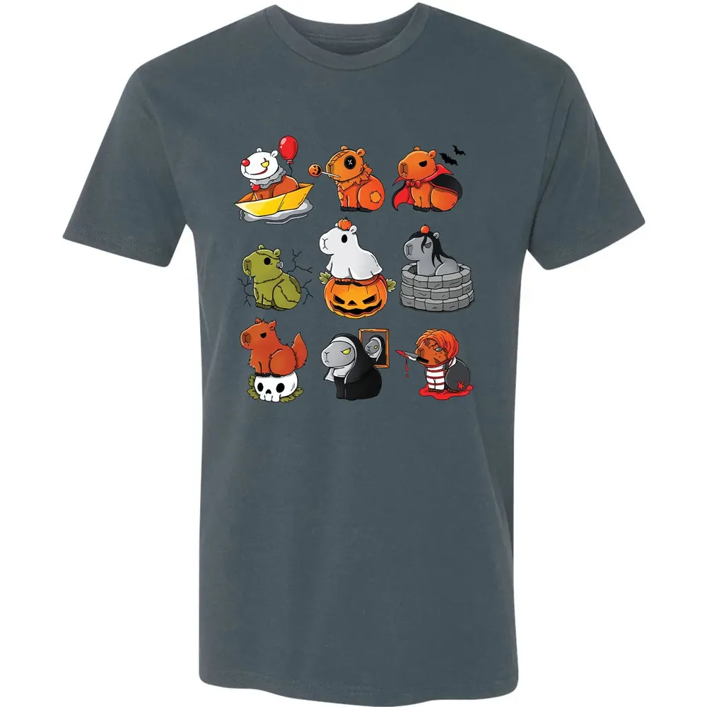 Horror Capybara Premium Unisex T-shirt - 14