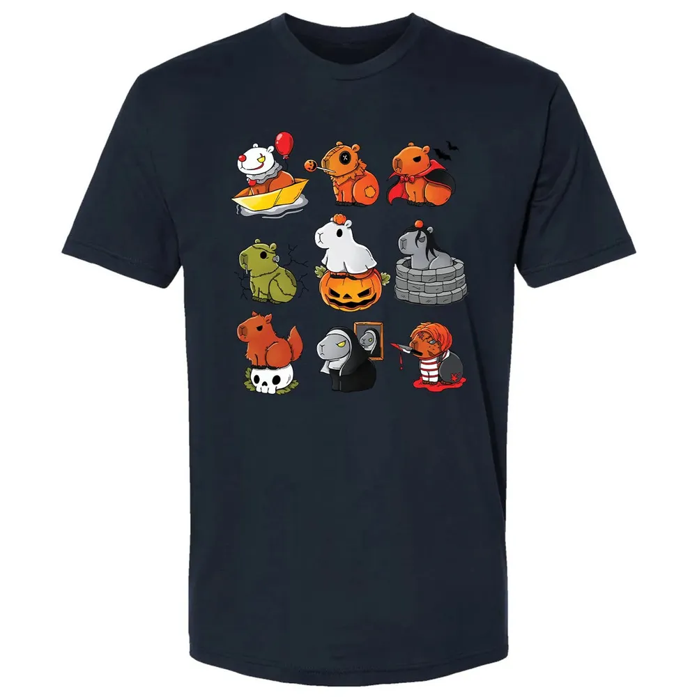 Horror Capybara Premium Unisex T-shirt - 13