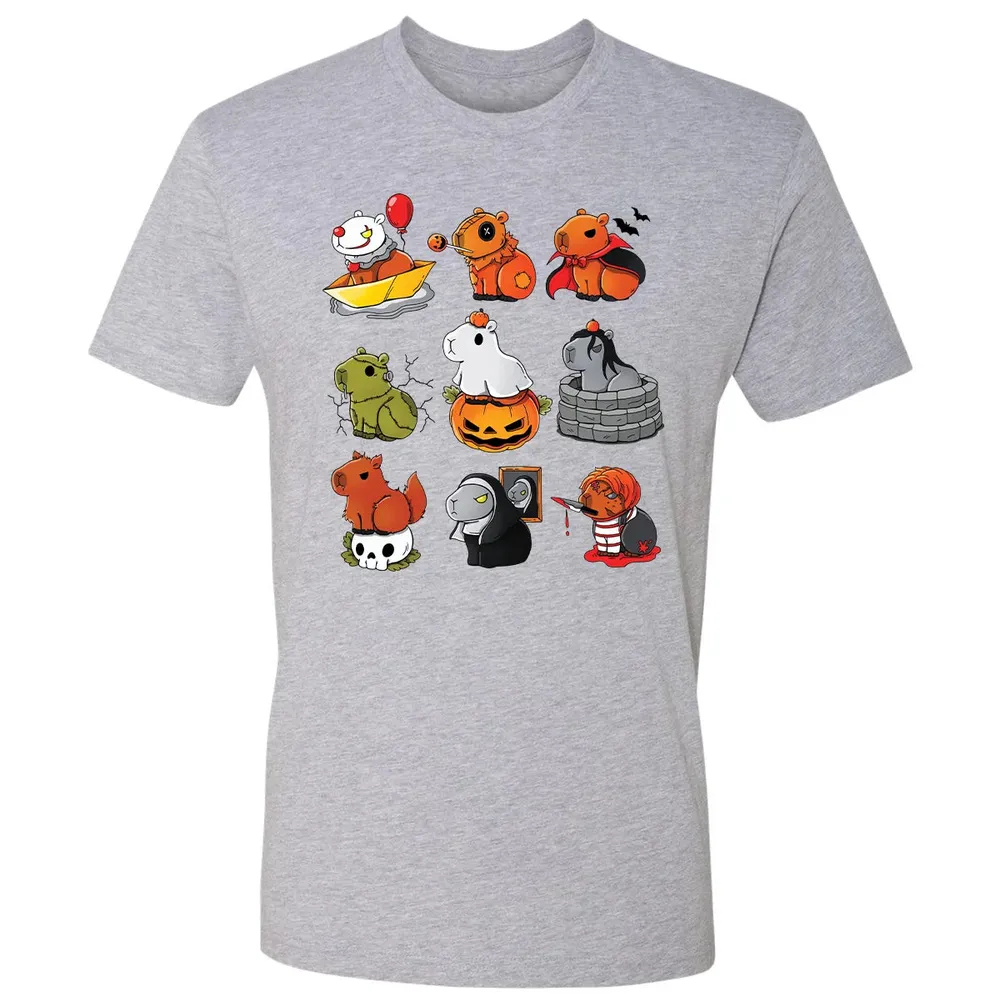 Horror Capybara Premium Unisex T-shirt - 9