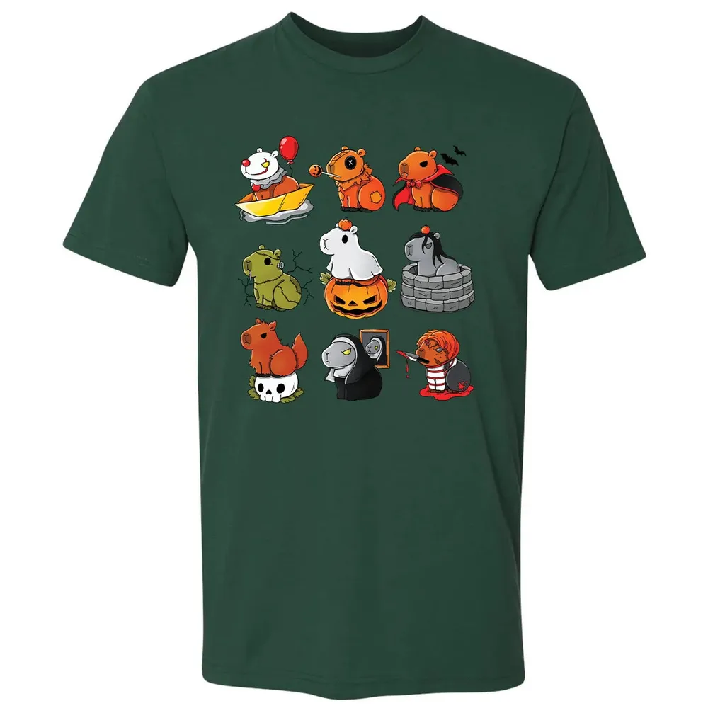 Horror Capybara Premium Unisex T-shirt - 12