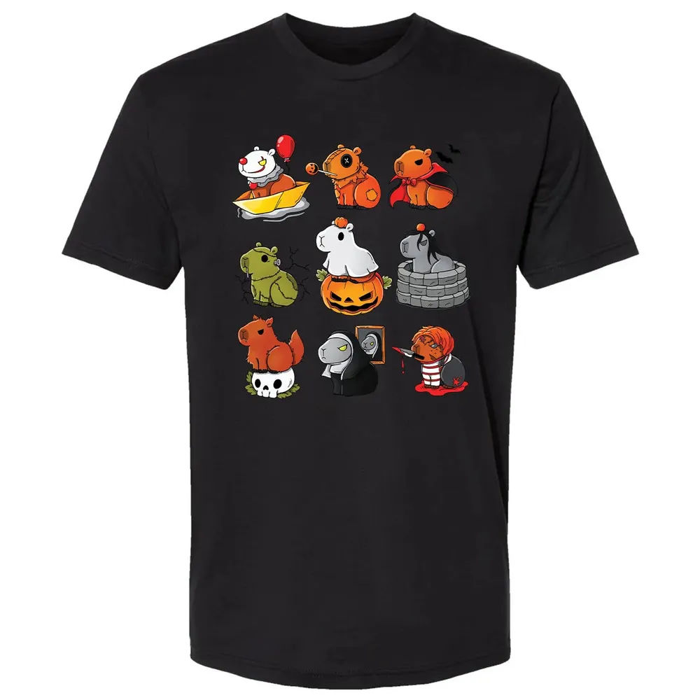 Horror Capybara Premium Unisex T-shirt - 15