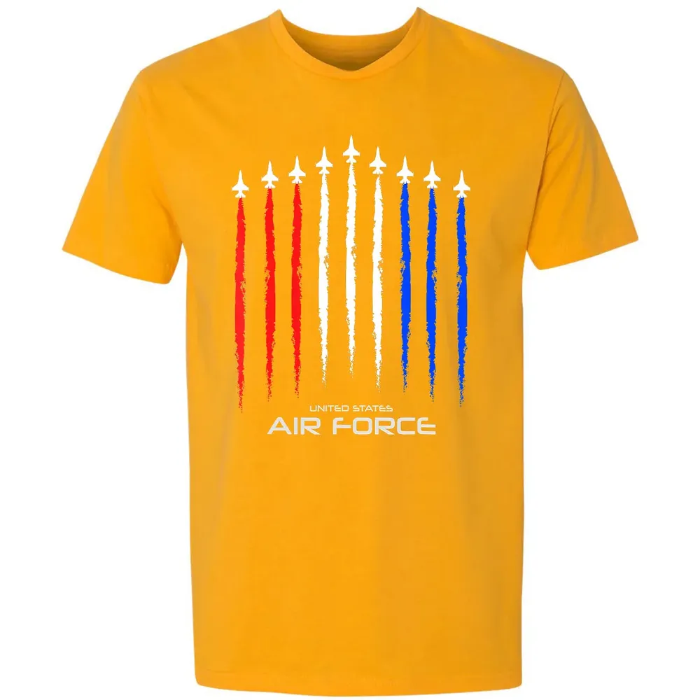 Air Force US Veterans 4th of July    American Flag Premium Unisex T-shirt - 11