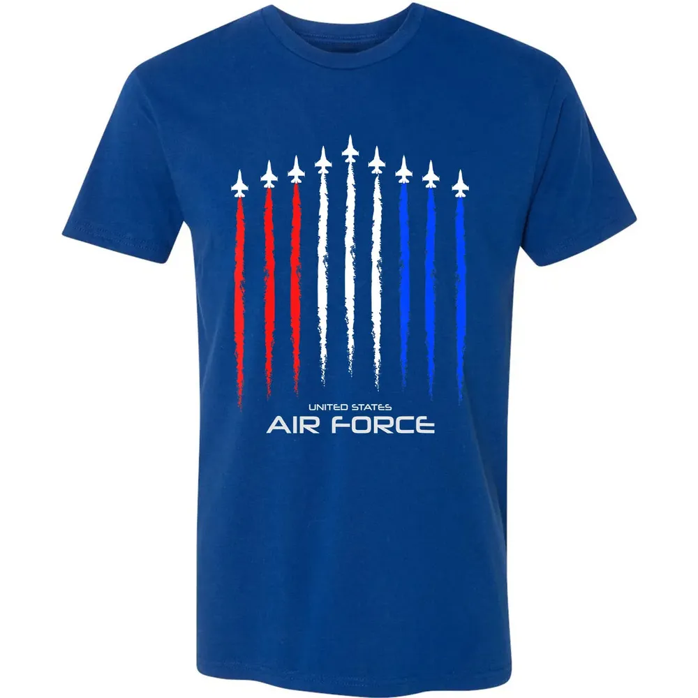 Air Force US Veterans 4th of July    American Flag Premium Unisex T-shirt - 10